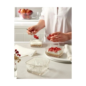 Bol patrat desert sticla Elysia 235 ml - 530138 - Img 2