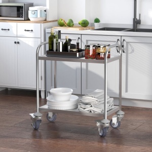 Carucior servire cu 2 nivele inox 860 x 540 x H940 mm - 11774 - Img 2