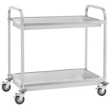 Carucior servire cu 2 nivele inox 860 x 540 x H940 mm - 11774
