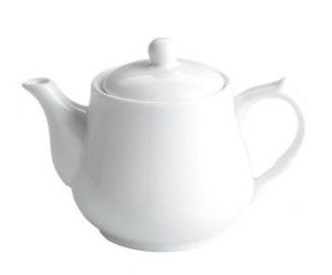 Ceainic cu capac alb 380 ml - 2187