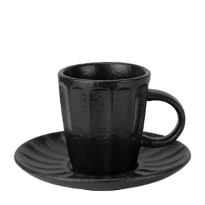 Ceasca + farfurie cafea Barista Black 300 ml - 561258