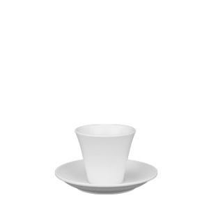 Ceasca + farfurie cafea Barista White 80 ml - 561255