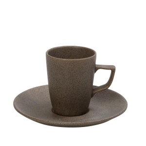 Ceasca + farfurie cafea Morgan Granite 80 ml - OW2073K6