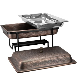Chafing dish rectangular Horecano Antique 8 litri - Img 2