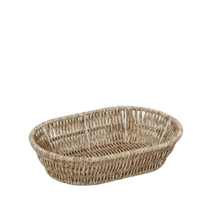 Cos paine oval Rattan Beige 22x14 cm KOD109