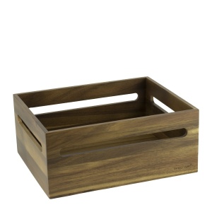 Cutie lemn rectangulara GN 1 / 2 Alas 32,5 x 26,5 x H 14 cm - 52114