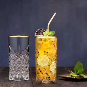 Pahare long drink Timeless Gold 450 ml - 52800GD - Img 3