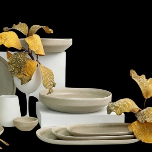 Platou oval Noah Beige 28.5 x 14 cm TAP108K24 - Img 2