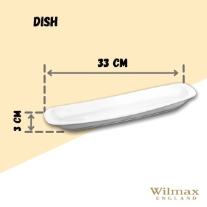 Platou rectangular Fine White 33 cm - 992644 - Img 2