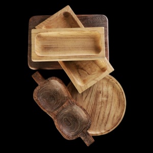 Platou servire lemn Paulownia 40.5 x 15 cm - XYP308 - Img 3