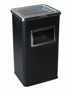 Scrumiera exterioara cu cos gunoi Black 30x24xh60 cm