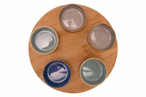 Set 5 boluri 7 cm + platou lemn 25 cm-9770066 - Img 3
