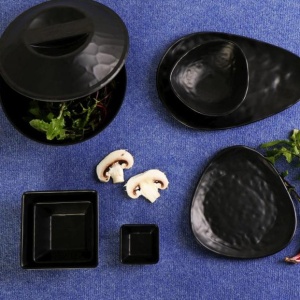 Sosiera melamina Wavy Black 7 x 7 cm - MLB2109K144-6 - Img 2