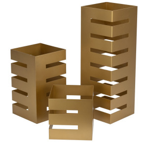 Stand bufet Tower Riser Gold 3 piese