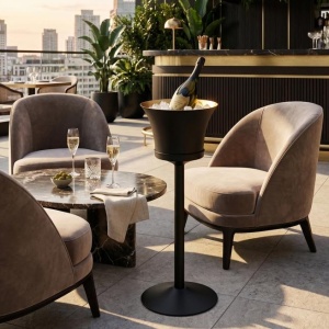 Stand frapiera H 85 cm cu frapiera 35.5 cm Matte Black - FEV601 - Img 2