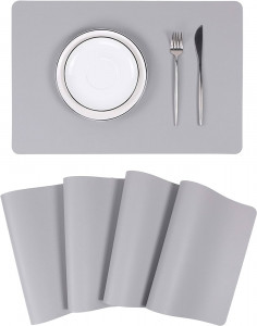 Suport farfurii piele Grey 45 x 30 cm - Img 2