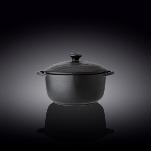 Vas cuptor cu capac portelan Wilmax Slate Stone 18 cm - Img 1