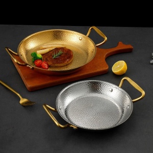 Vas servire Charm Gold 22 x h 4 cm - 982126 - Img 3