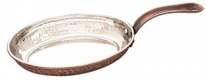 Vas servire oval cu maner Rustic Antique 21 x 16 cm - 84131