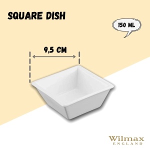 Bol patrat Fine White 9.5 x 9.5 cm - 992495 - Img 3