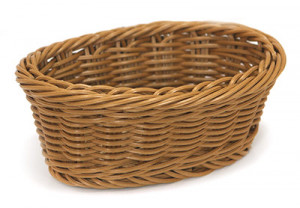Cos paine oval bej Natural 20 x 13 cm