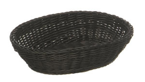Cos paine oval Profi Line negru H 25 x 19 cm