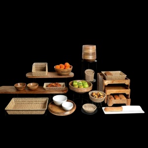 Cos rectangular GN 1 / 3 Rattan Beige 32.5 x 17.6 cm KOD123 - Img 2