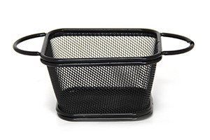 Cos servire rectangular Black H 6.5 cm