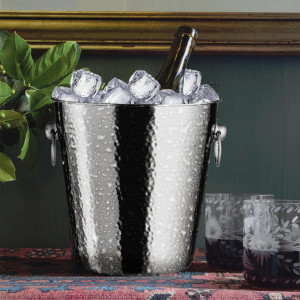 Frapiera sampanie , vin , cu 2 inele , inox , Old Fashioned 22 x (H) 21 cm - Img 2