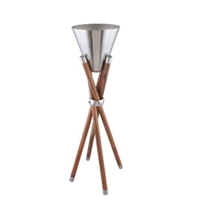 Frapiera Silver cu picior lemn 25.5 x H 100 cm - GET450