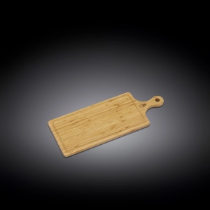 Platou lemn servire cu maner Wilmax England 50 x 20 cm 771135