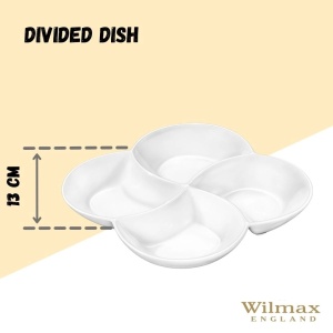 Platou patrat cu 4 compartimente Fine White 22 x 22 cm - 992649 - Img 4