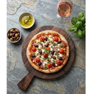Platou pizza Paulownia Brown 32 cm - XYP341 - Img 2