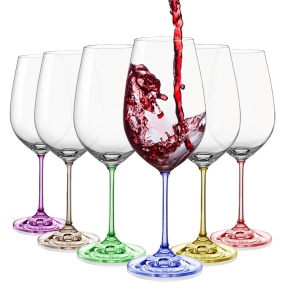 Set 6 pahare vin rosu Rainbow 550 ml - Img 3