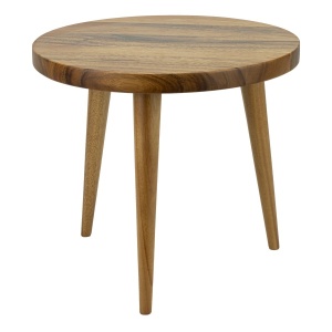 Stand bufet lemn acacia rotund Alas 28x h25 cm