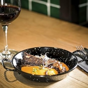 Tigaie cu 2 manere adanca pentru paella Estrella 18 cm - Img 2