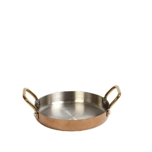 Vas servire cu manere rotund Shiny Copper 14 cm FEV505