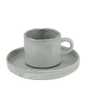 Ceasca + farfurie cafea espresso Fuji Ash 90 ml - 561172