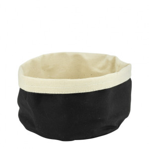 Cos paine rotund textil negru 20