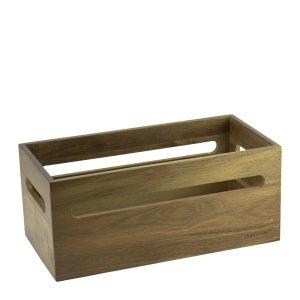Cutie lemn rectangulara GN 1 / 3 Alas 32,5 x 16 x H 7 cm - 52118