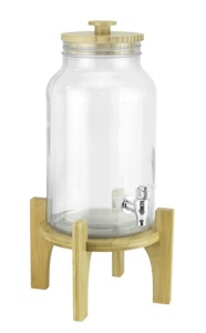 Dispenser suc cu suport lemn bamboo 5.5 litri