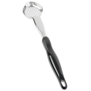 Lingura ovala perforata Spoodle Black 33 cm