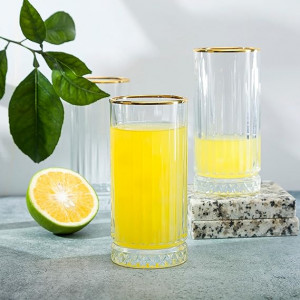 Pahare long drink Elysia Gold 445 ml - Img 2