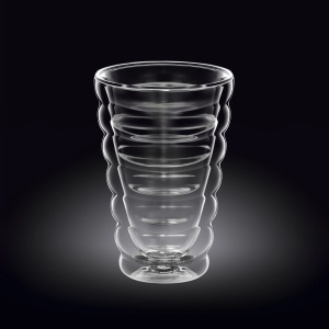 Pahare sticla termorezistenta cu pereti dubli 400 ml 888418