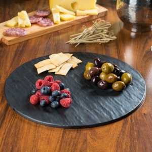 Platou melamina Black Slate Effect 30 cm - 37313 - Img 2