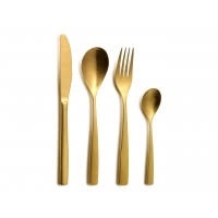 Set tacamuri inox BCN Satin Gold 24 piese - 6324