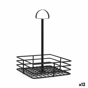 Suport condimente rectangular Black 15 x 15 cm - 78165