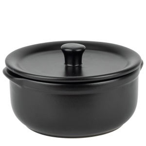 Vas cu capac Black 14 cm