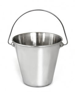 Vas gheata inox cu maner Luna H 13 cm