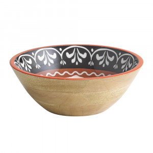 Bol lemn Mango Red 30 cm